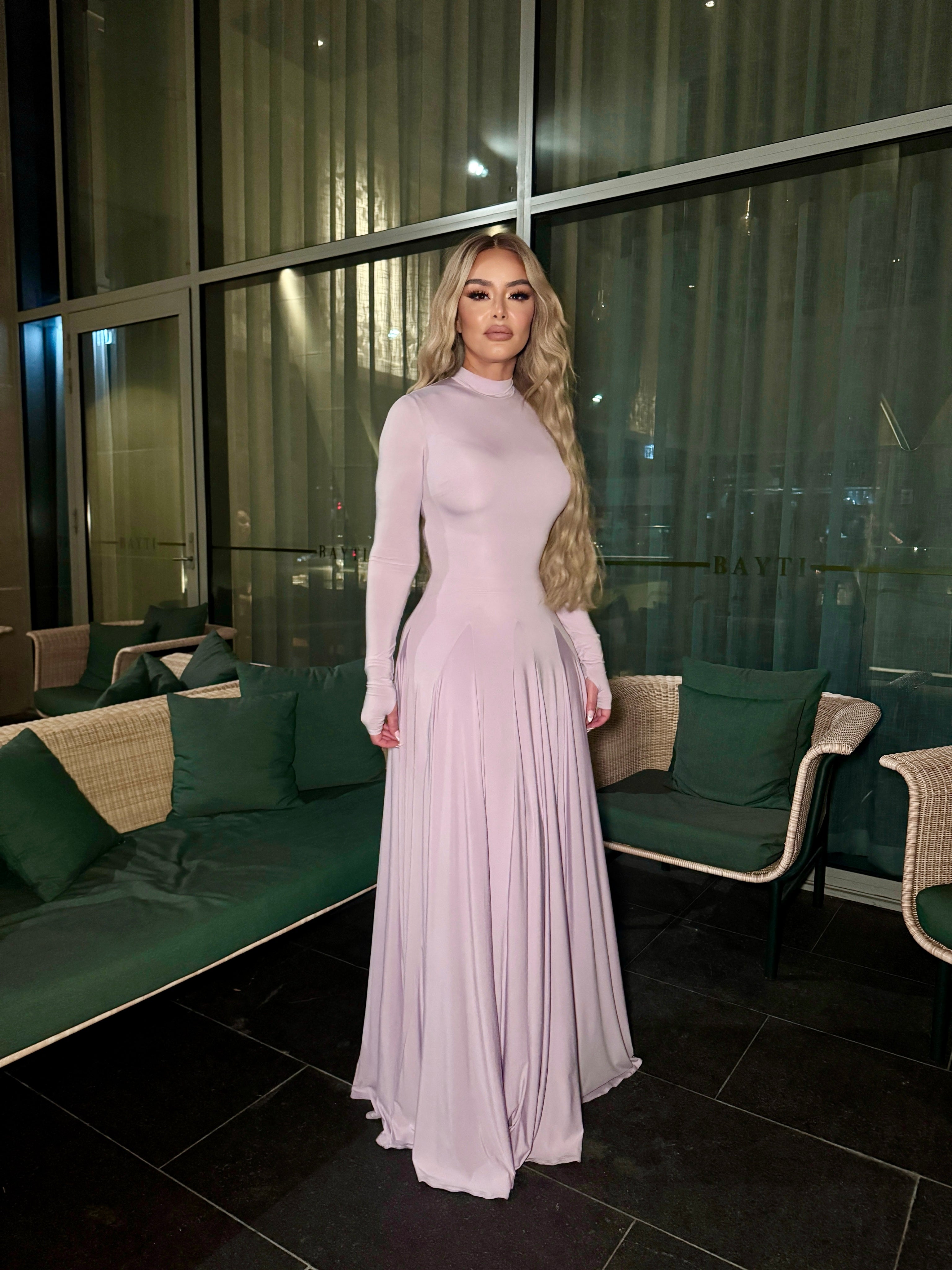 abyss by abby kim dress pink MILOS Abyss By Abby