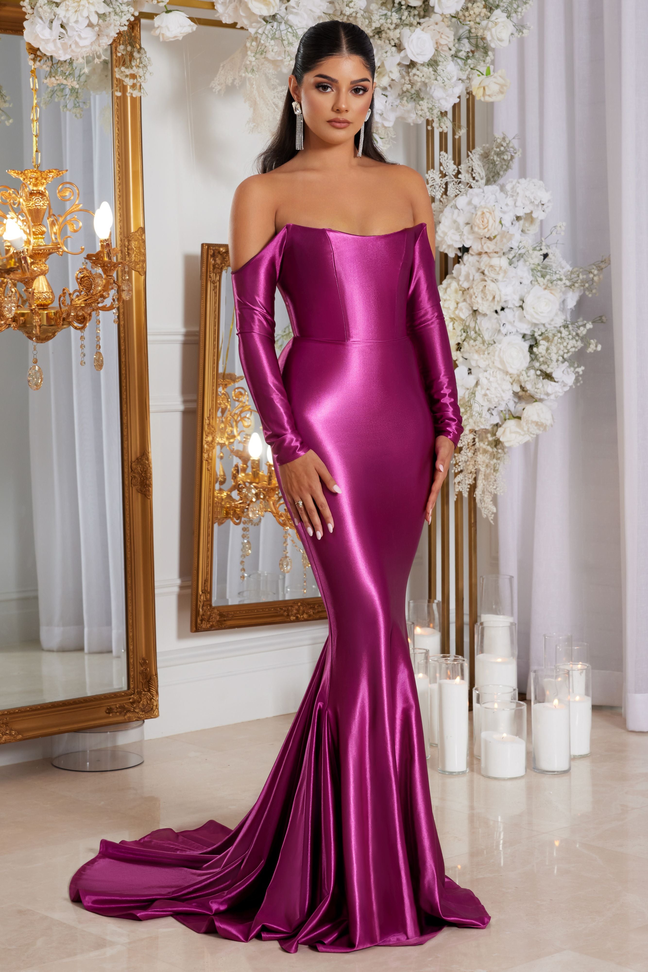 abyss by abby kim dress pink Abyss By Abby - Kim Gown - Pink