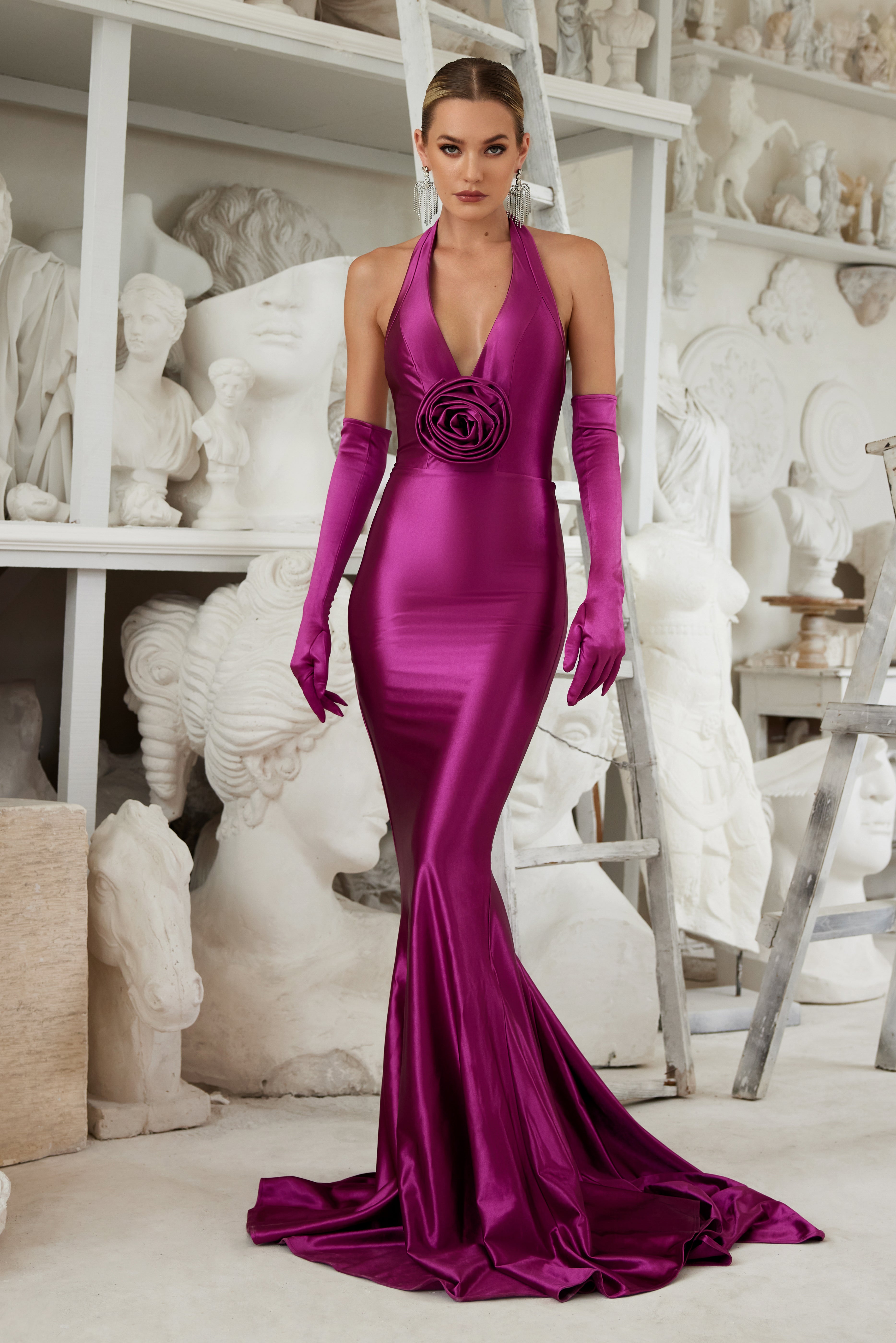 abyss by abby kim dress pink Abyss by Abby "Sasha" Formal Dress Pink SZ L