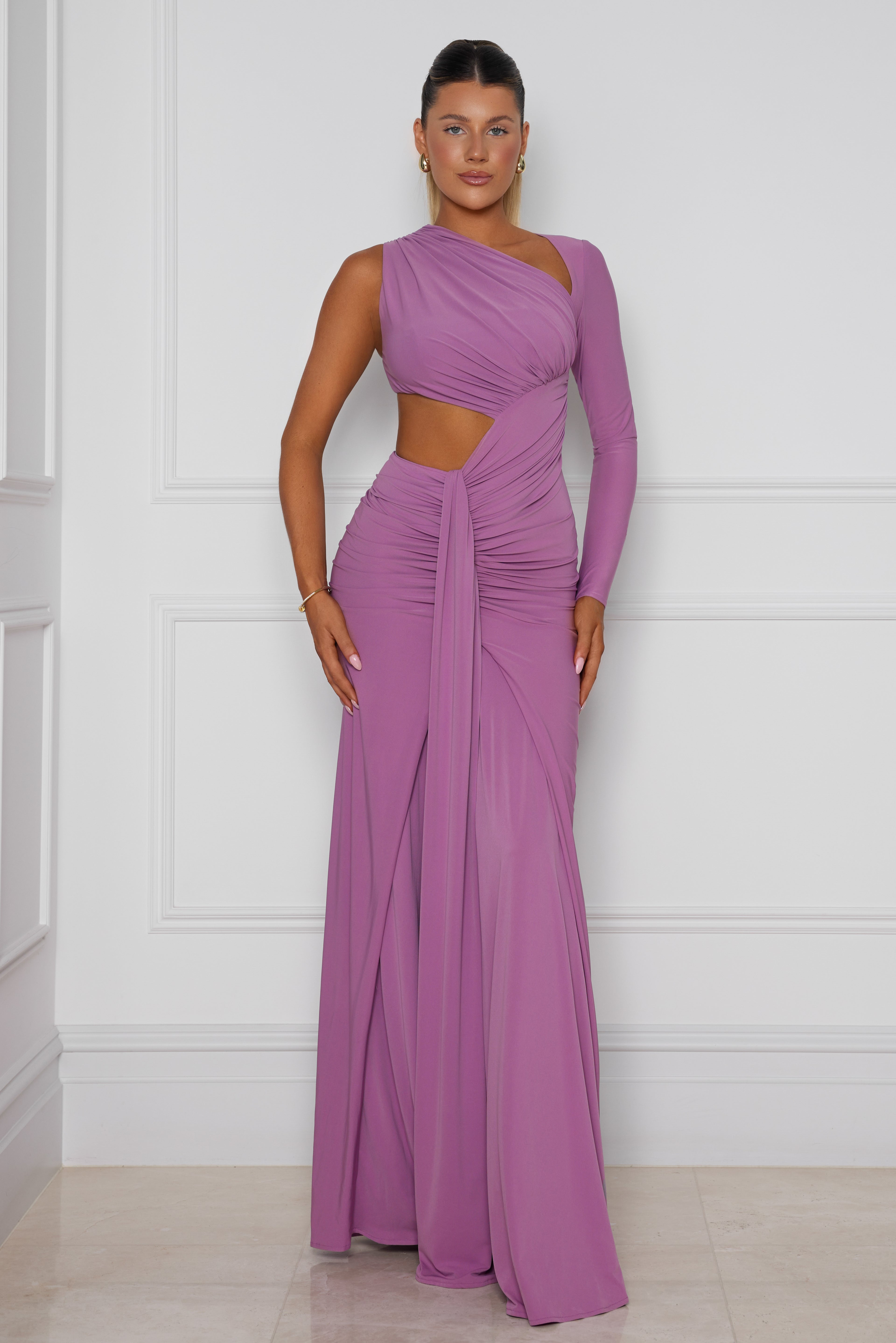 cali one shoulder dress Cali One Shoulder Midi Dress - Copper